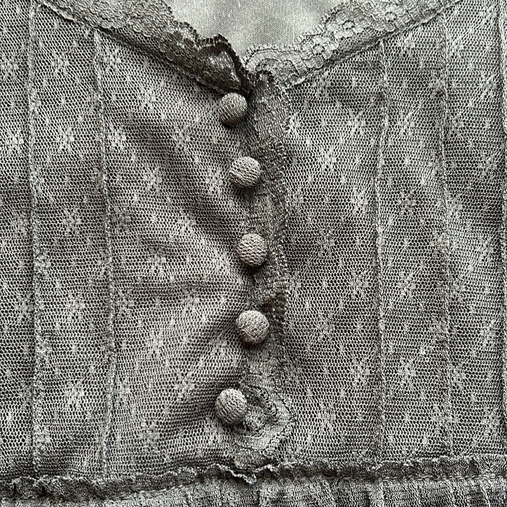 Lace pullover short sleeve woman’s 2X apt.9 fully lined nwot 5 covered buttons